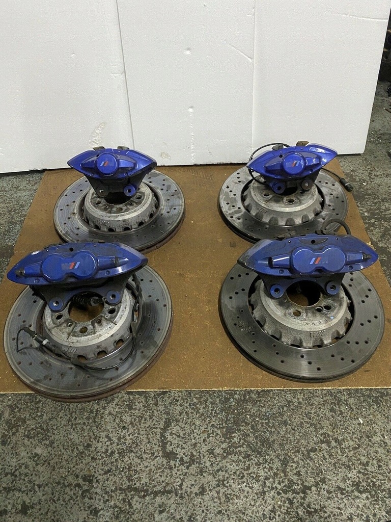 BMW M4 F80 F82 F32 F30 Hamulce Niebieskie Zaciski - 12873026842 ...