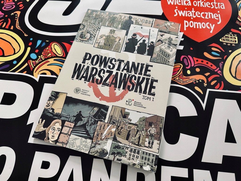Komiks "Powstanie Warszawskie" z autografami powstańców i Jurka Owsiaka