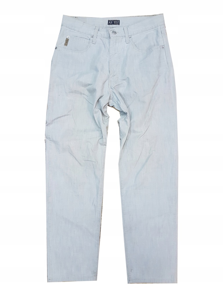 ARMANI Jeans lekkie spodnie Jeansy 34/32 pas 84