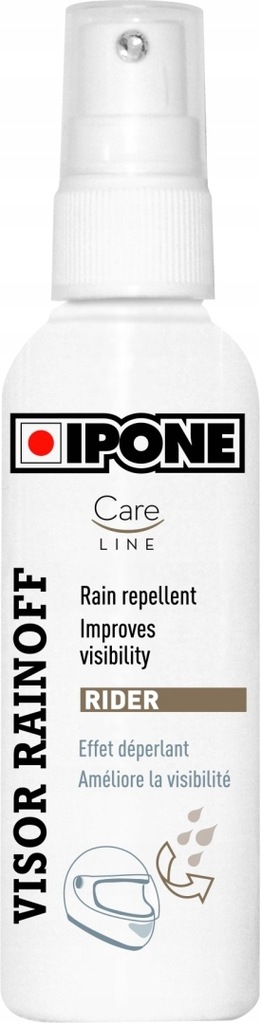 IPONE VISOR RAINOFF 100ML SPRAY WYTRĄCAJĄCY WODĘ DO MYCIA SZYBEK KASKU (CAR
