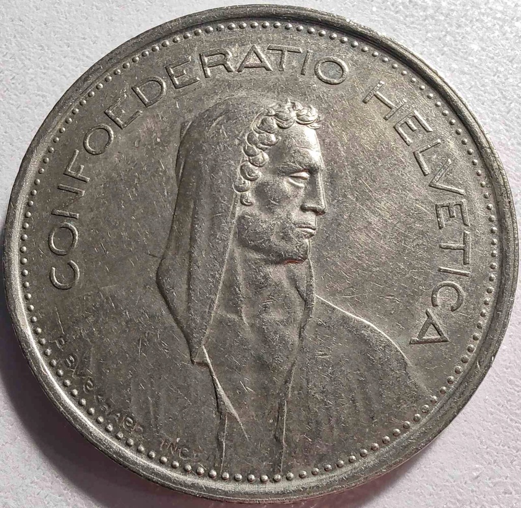 0769c - Szwajcaria 5 franków, 1973