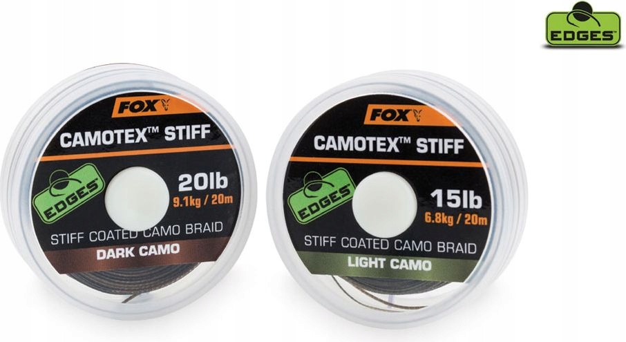 FOX Camotex Dark Stiff 20lb - 20m (CAC444)