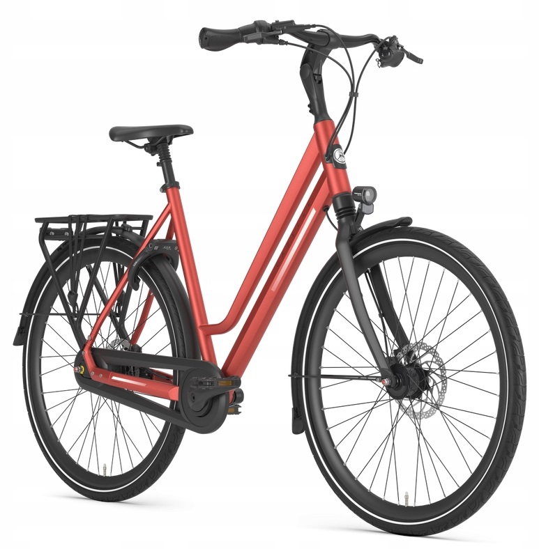 Rower miejski Gazelle Chamonix C8 49cm L 28 cali Metallic orange (mat)