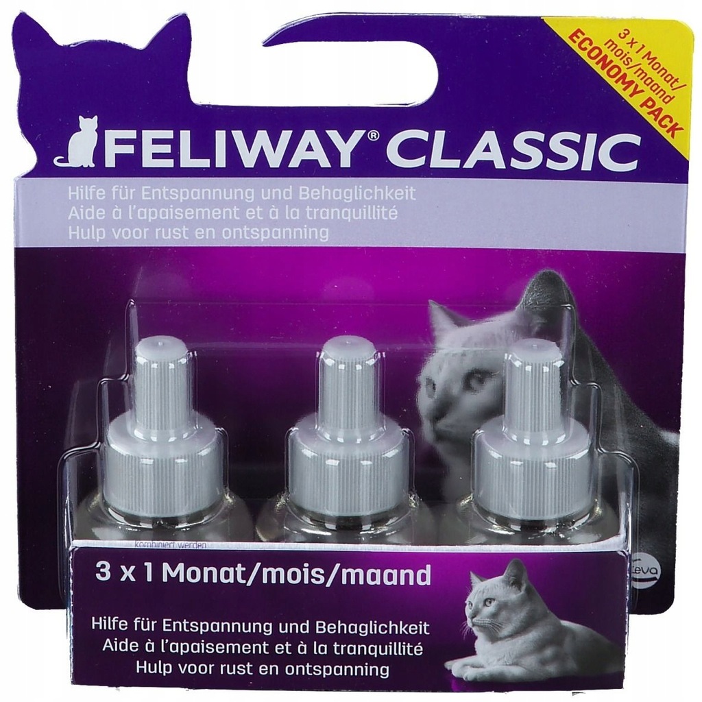 Feliway Classic 3pack Feromony dla kota