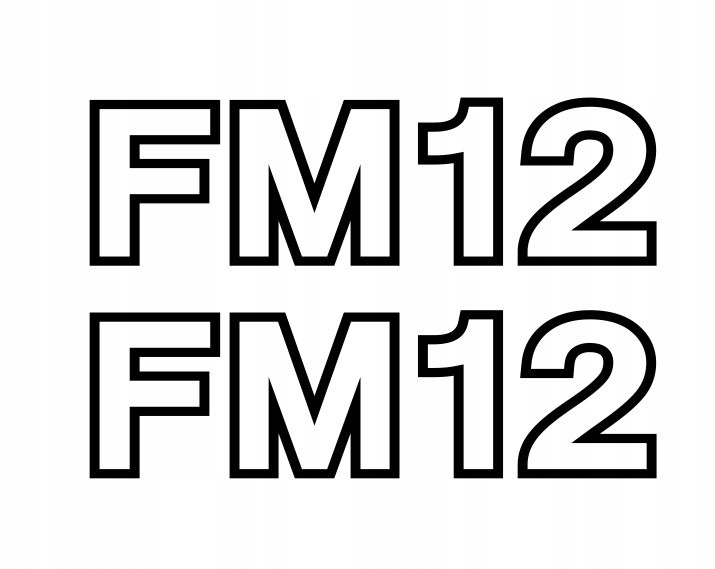 Naklejki STILL FM12 wózek widłowy wys skład 12cm