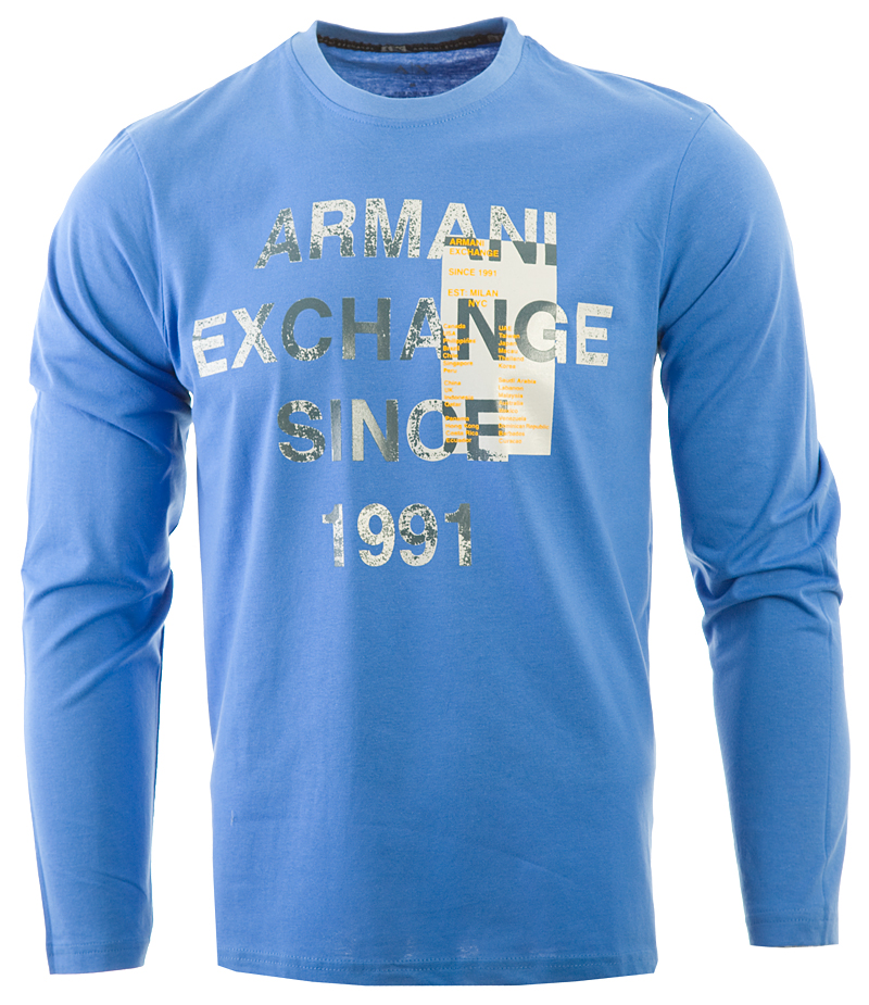 ARMANI EXCHANGE LONGSLEEVE NIEBIESKI ORYGINAŁ /S