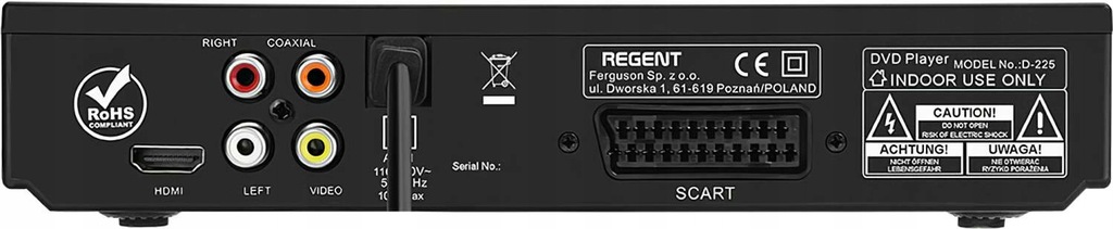 Купить DVD-плеер FERGUSON Regent DVD-225: отзывы, фото, характеристики в интерне-магазине Aredi.ru