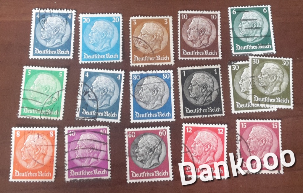 Deutsches Reich zestaw znaczków nr 2