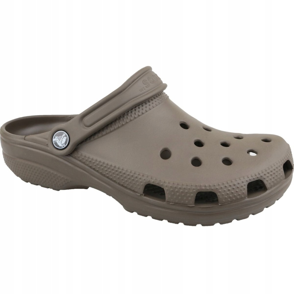 Szare Inny materiał Buty Klapki Crocs r.37