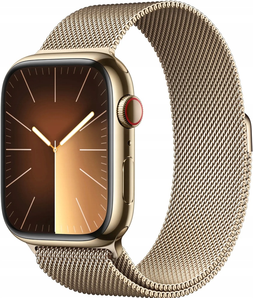 Apple Watch Series 9 Gps+Cellular 41mm Gold Stainless Steel Stalowy A+