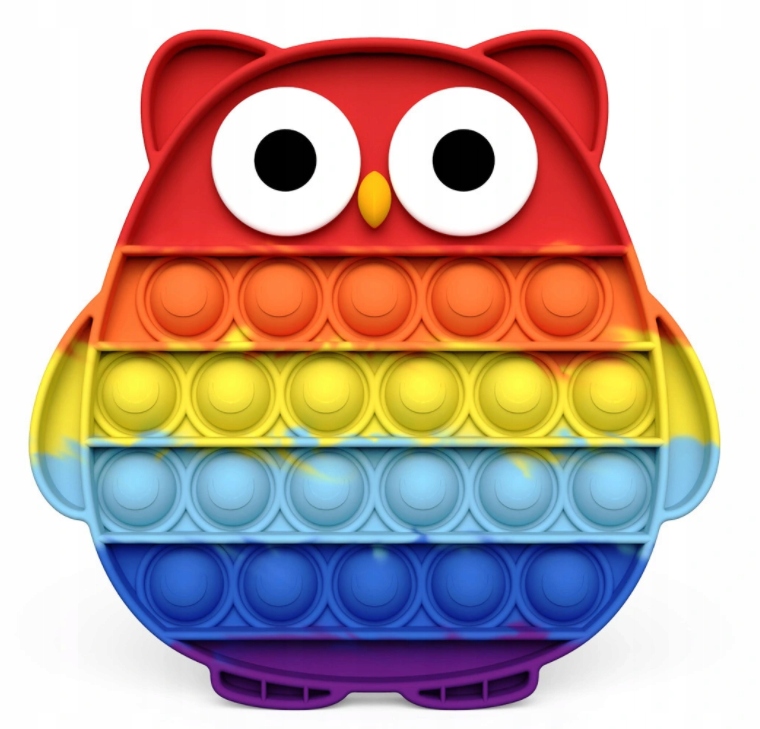Push Bubble Pop It Fidget Sensory Toy Sowa