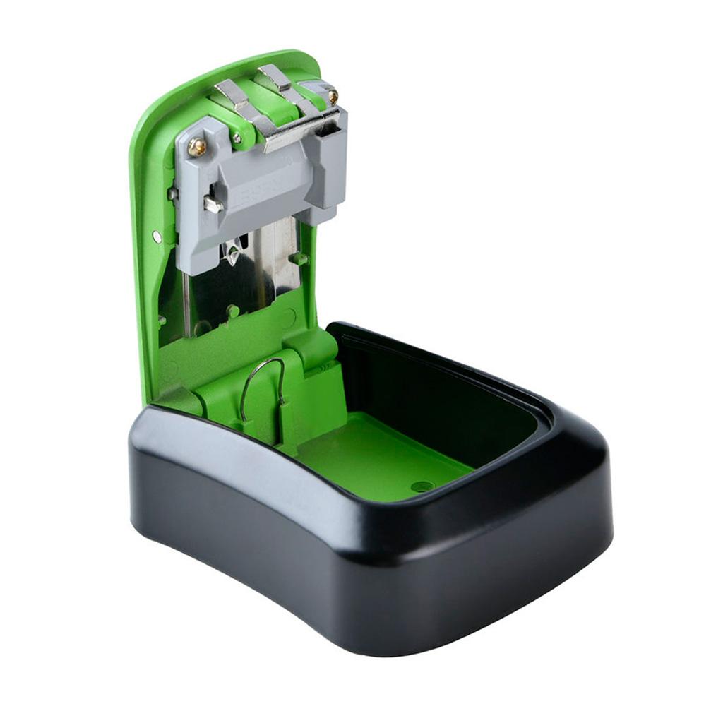 4 Dial Key Storage Box Combination Lock Box with Password Green