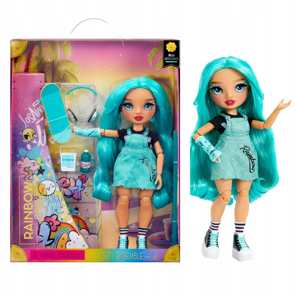 Rainbow High Fashion Doll - Blu Brooks - Niebieska