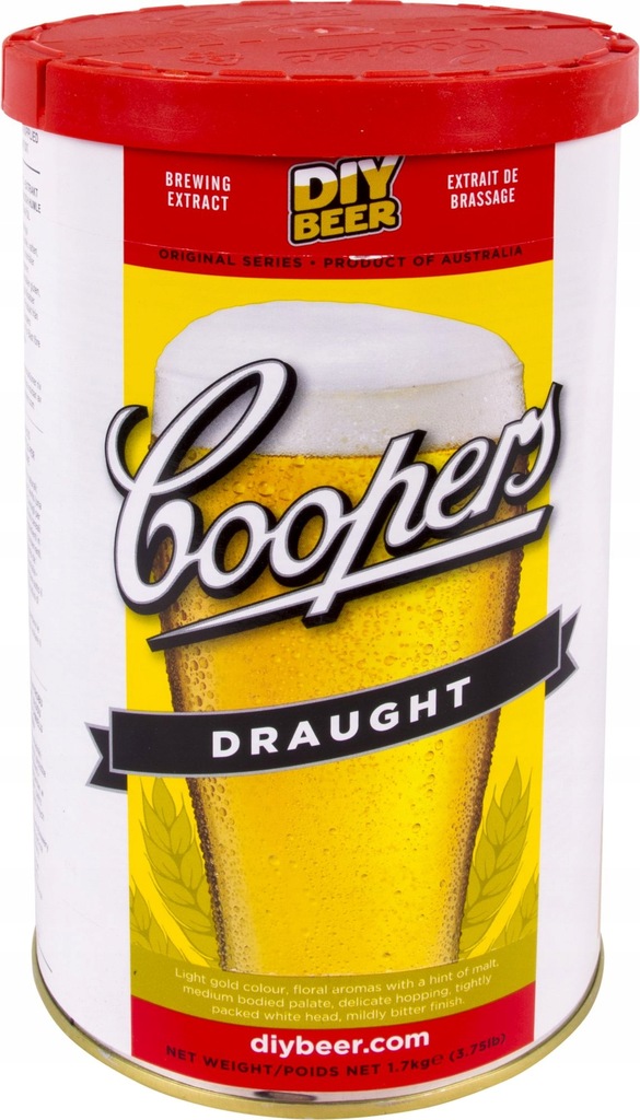 PIWO DOMOWE DRAUGHT BREWKIT COOPERS BITTER 23LITRY