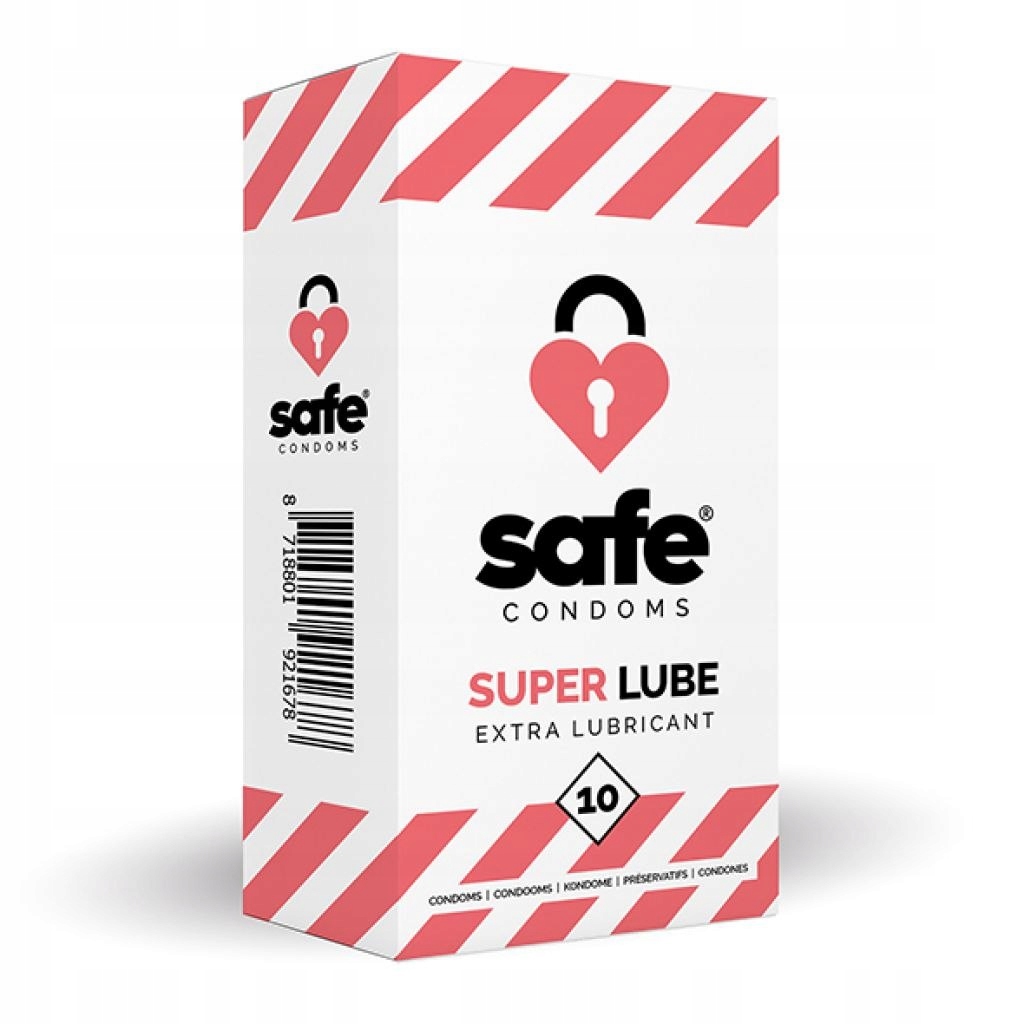 PREZERWATYWY NAWILŻANE - SAFE SUPER LUBE CONDOMS E