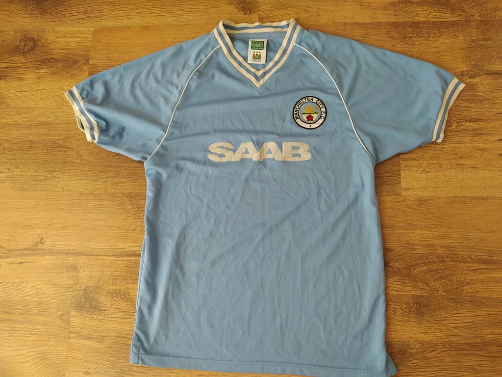 KOSZULKA RETRO MANCHESTER CITY SAAB RARYTAS 9984760683