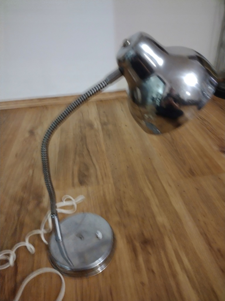 Lampka chromowana lata 70siąte PRL