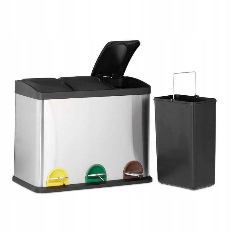45 L Kosz na śmieci Pojemnik 3 komorowy - 8215317658 - oficjalne