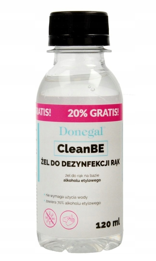 - DONEGAL Żel do dezynfekcji rąk CleanBE (7058) 12