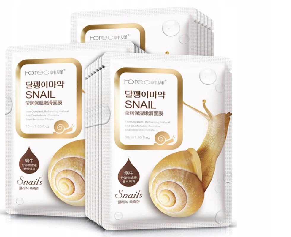 Maseczka z śluzem ślimaka