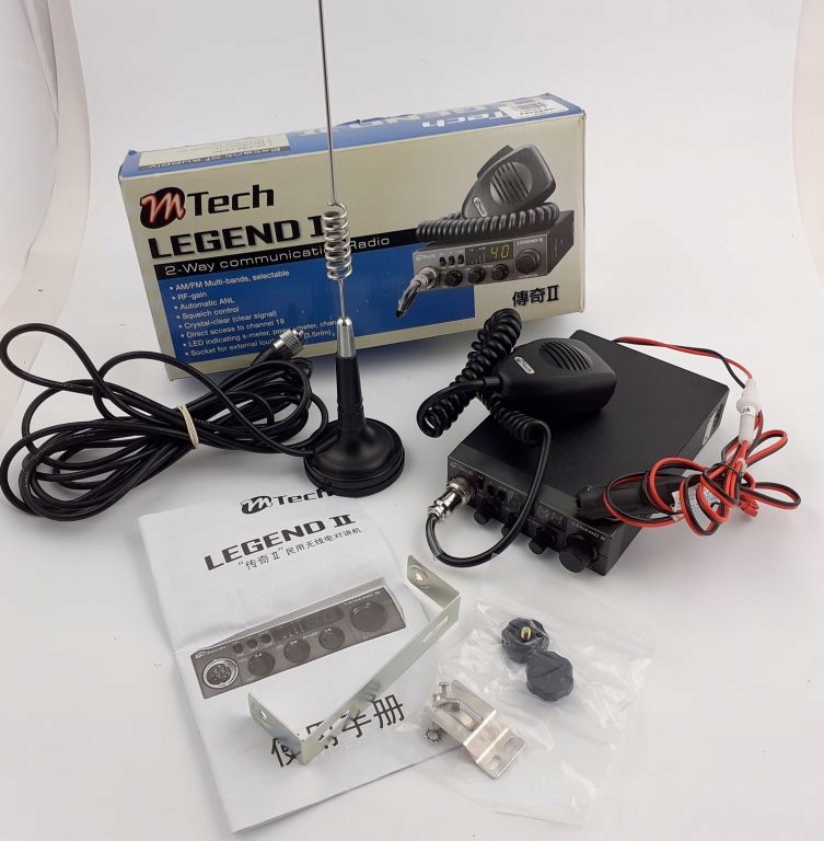 CB RADIO MTECH LEGEND II + ANTENA JAK NOWE!