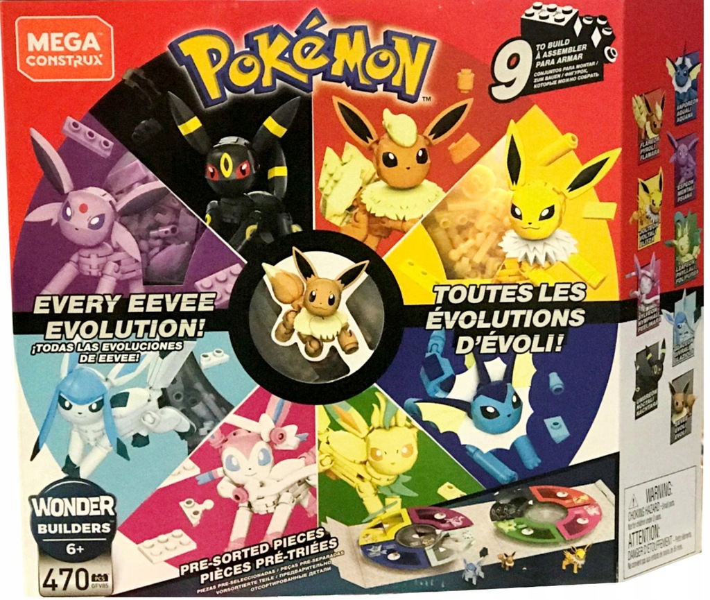 Mega Construx Pokémon Every Eevee Evolution! 887961770582