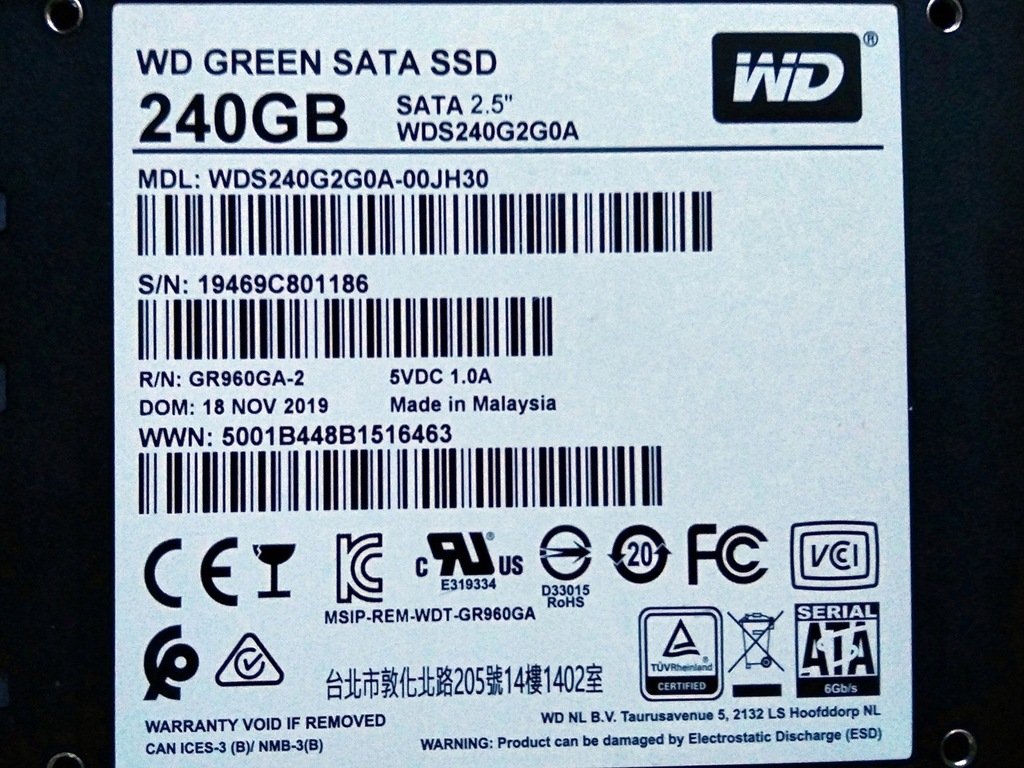 SSD 240GB WD Green WDS240G2G0A 2.5" - 12523901738 - oficjalne archiwum ...