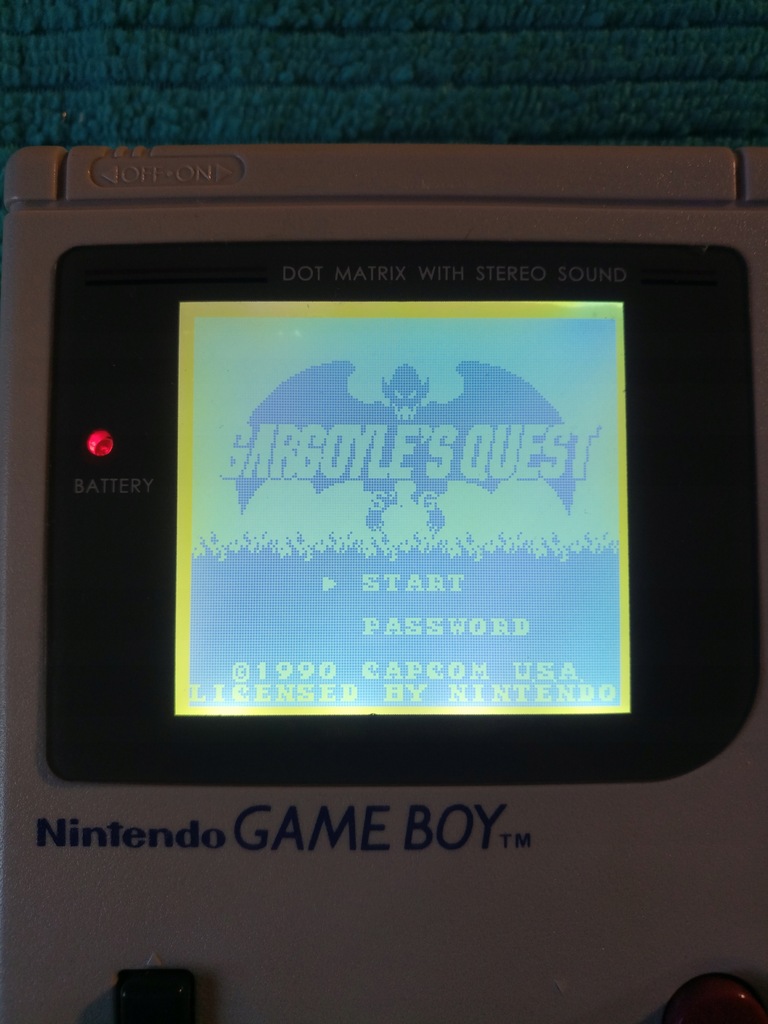 Game Boy Classic Off-White z modem Backlight