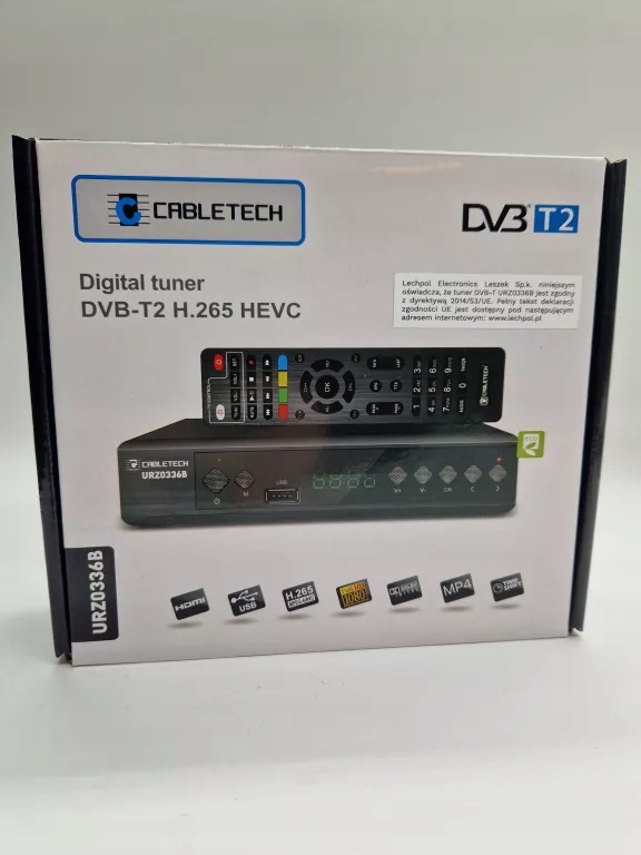 DEKODER DVB-T2 CABLETECH URZ0336B H.265 HEVC