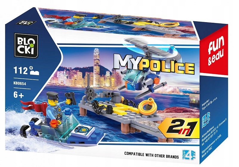 Klocki Blocki - MyPolice 2w1 POLICJA lego city