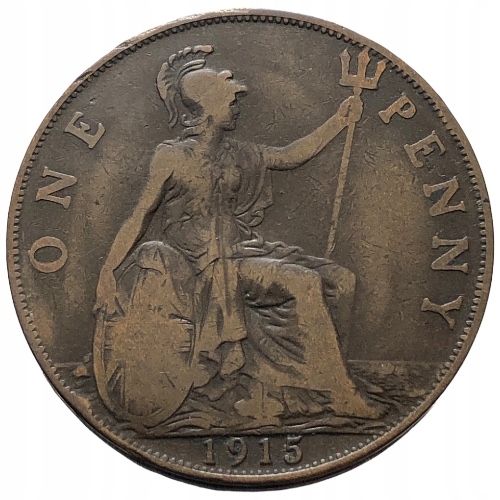 66876. Wielka Brytania, 1 pens, 1915r.