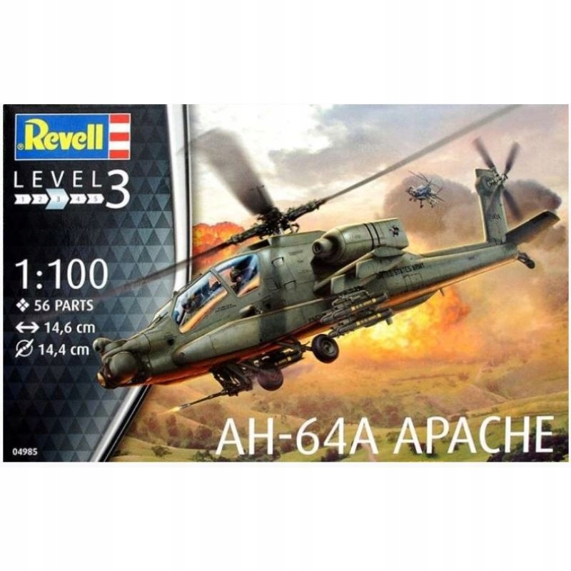 Купить Модель вертолета AH-64A Apache Revell 04985: отзывы, фото, характеристики в интерне-магазине Aredi.ru