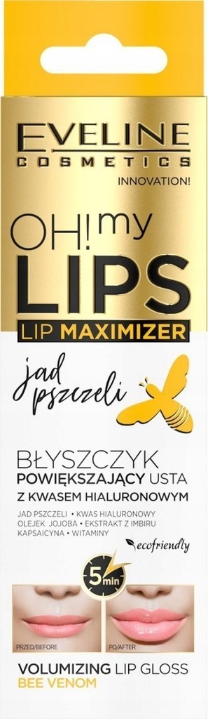 Eveline Oh! My Lips Maximizer Balsam powiększający usta Jad Pszczeli 4.5ml