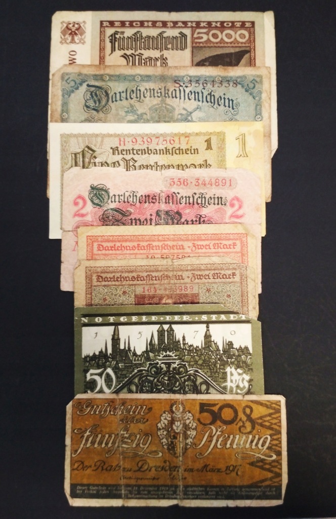 Banknoty, Notgelty Niemcy 1914-1920- 1922-1937,