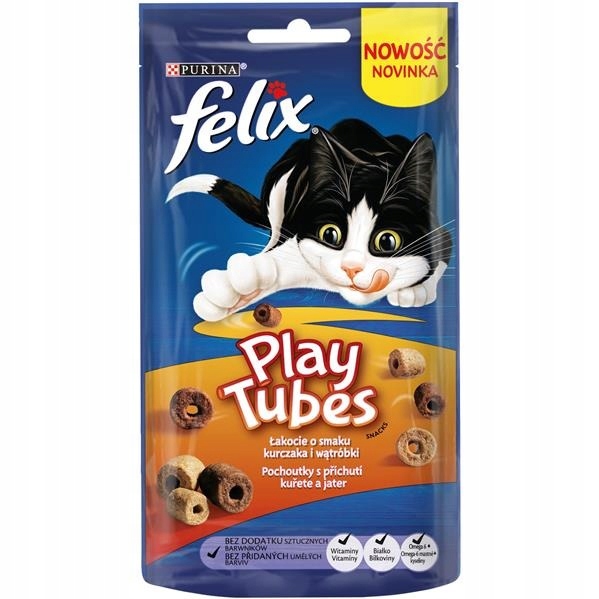 FELIX PLAY TUBES PRZYSMAK DLA KOTA KURCZAK 50 G