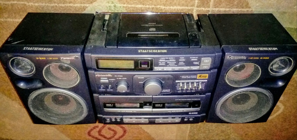 PANASONIC RX-DT690 z CD boomnox vintage'90