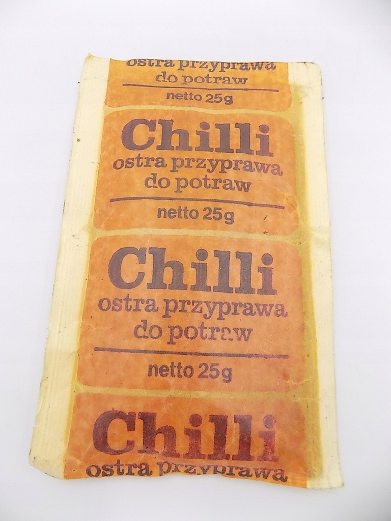 CHILI przyprawy PRL Społem Warszawa