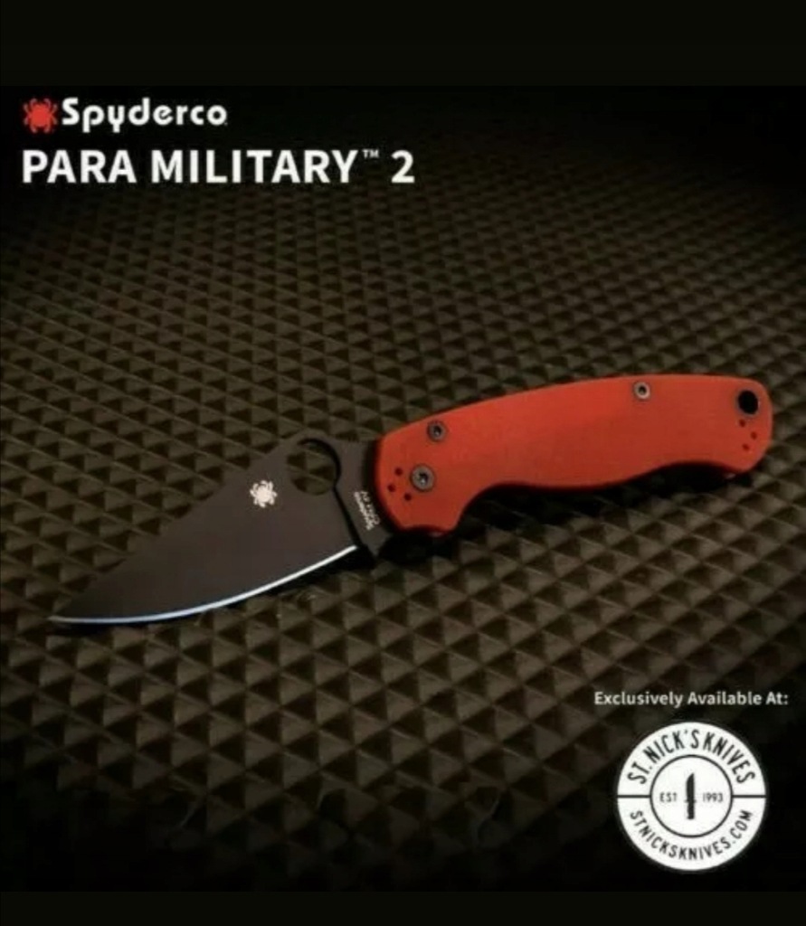 Spyderco para military 2 cpm 4V limited