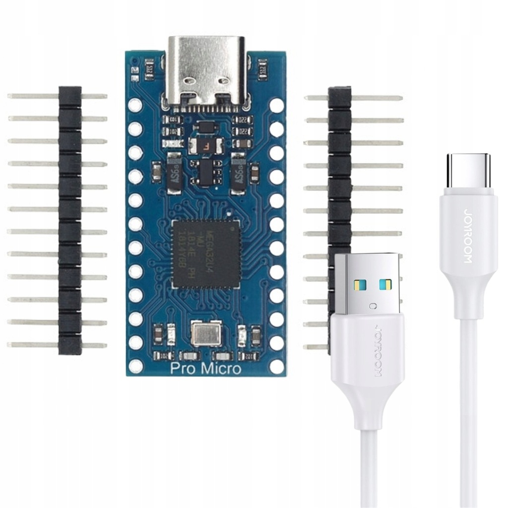 Pro Micro TYPE-C USB 3-6V ATMEGA32U4 + KABEL
