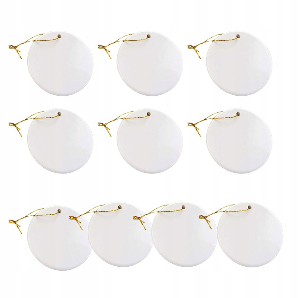 10 szt. Sublimacja okrągła dekoracja ogrodowa ozdoby choinkowe urok