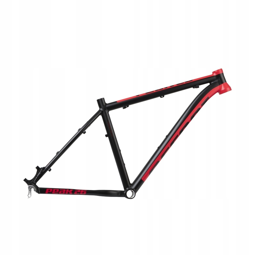 Rama Accent MTB PEAK 26 M czarno-czerwo mat tapere