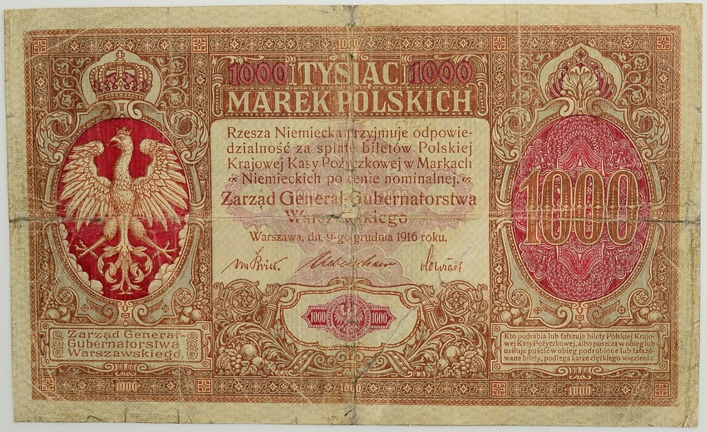 27.di.K.P., 1 000 Marek Pol.1916 Generał, rzadki