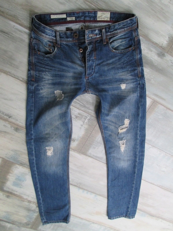 NEXT__przecierane męskie rurki jeans__W28L32