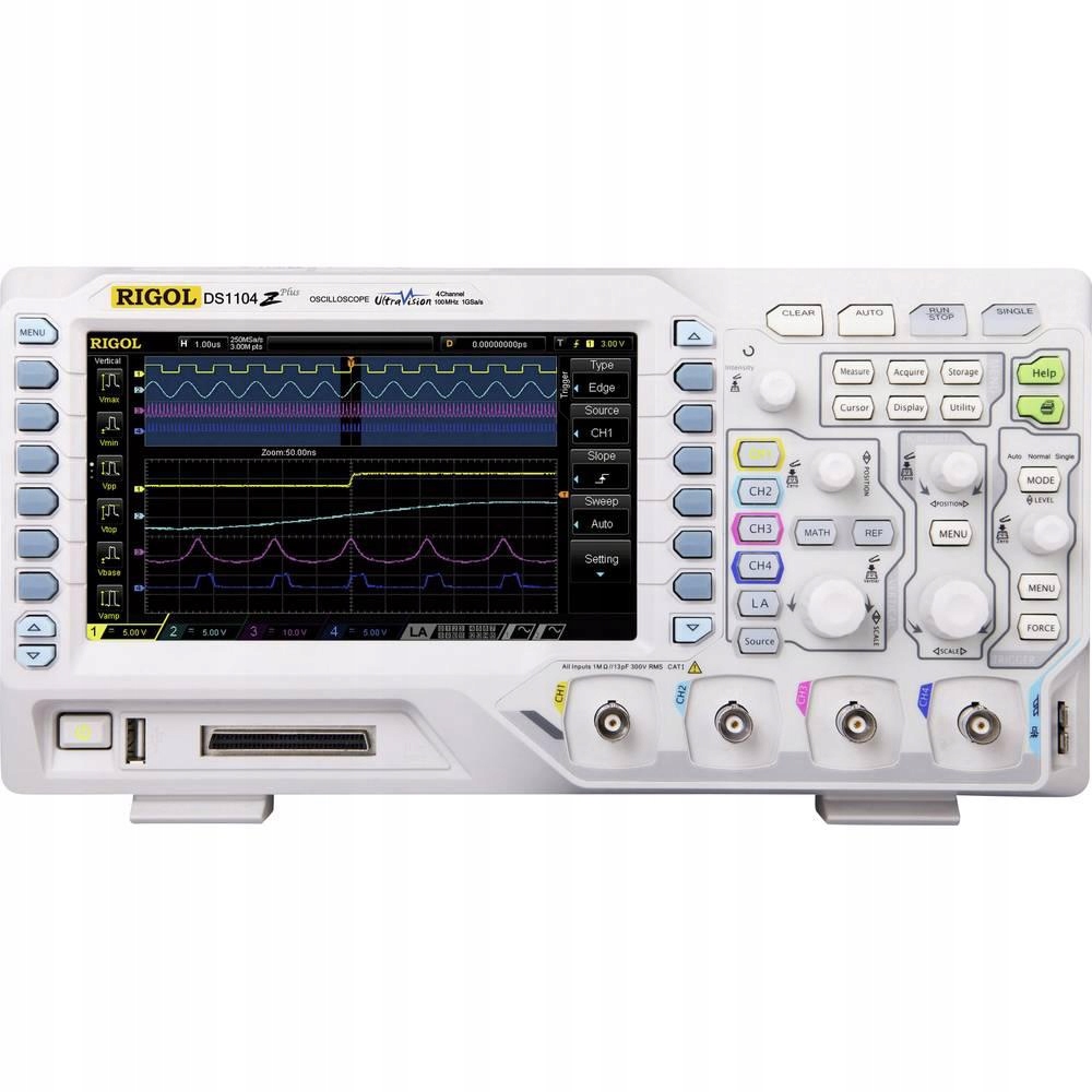 Oscyloskop cyfrowy Rigol DS1104Z plus 100 MHz