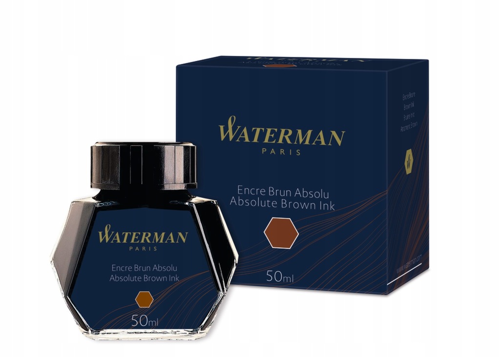 Atrament Waterman 50ml brązowy