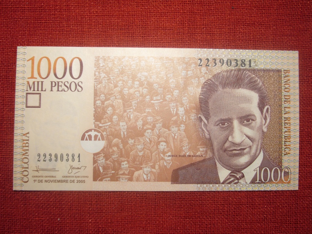 KOLUMBIA, 1000 PESOS, 2005, P-456a UNC 1 EGZ.