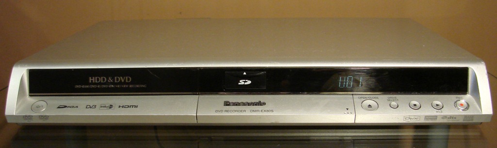 PANASONIC DMR-EX80S Nagrywarka DVD/HDD 160GB Uszk.