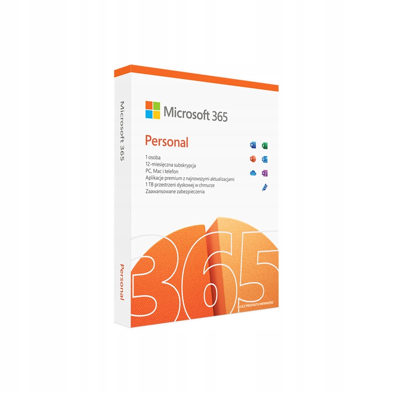 Microsoft 365 Personal 1 PC / 12 miesięcy BOX