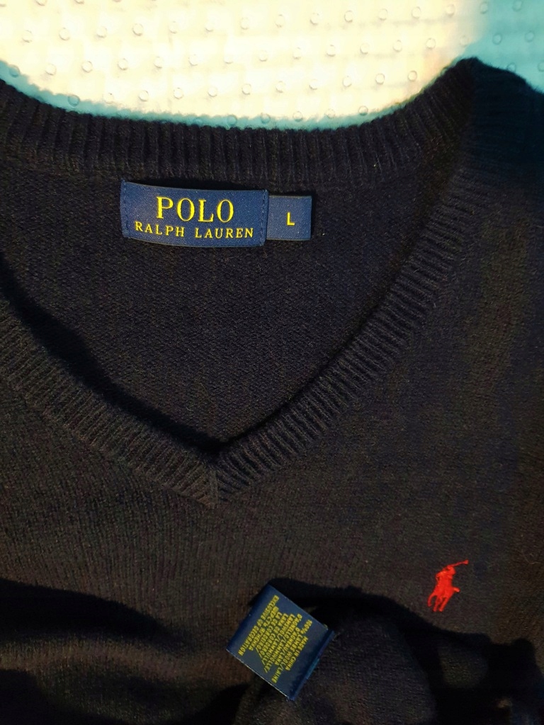 RALPH LAUREN sweter L granat