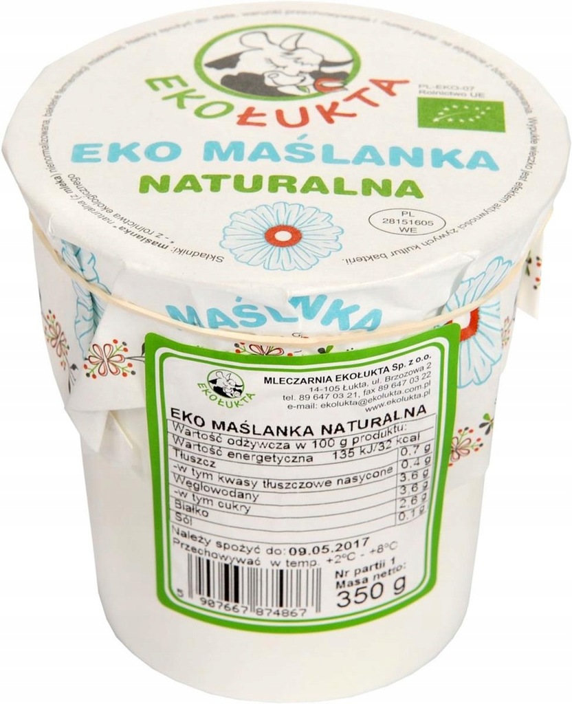 MAŚLANKA BIO 350 g - EKO ŁUKTA